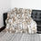 Thumbnail: Patchwork Rabbit Fur Blanket / Throw in Natural Tan