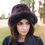 Thumbnail: Fox Fur Roller Hat with Rex Rabbit Fur Top in Chocolate