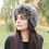 Thumbnail: Silver Fox Fur Headband / Neck Warmer