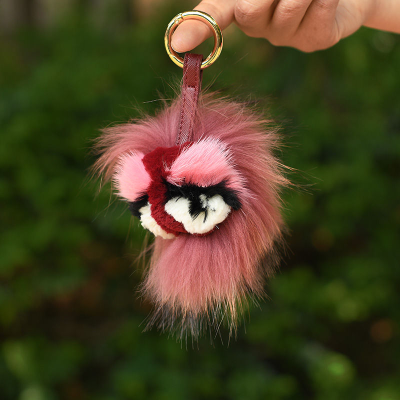 Thumbnail: Fox Fur Bag Charm / Key Ring