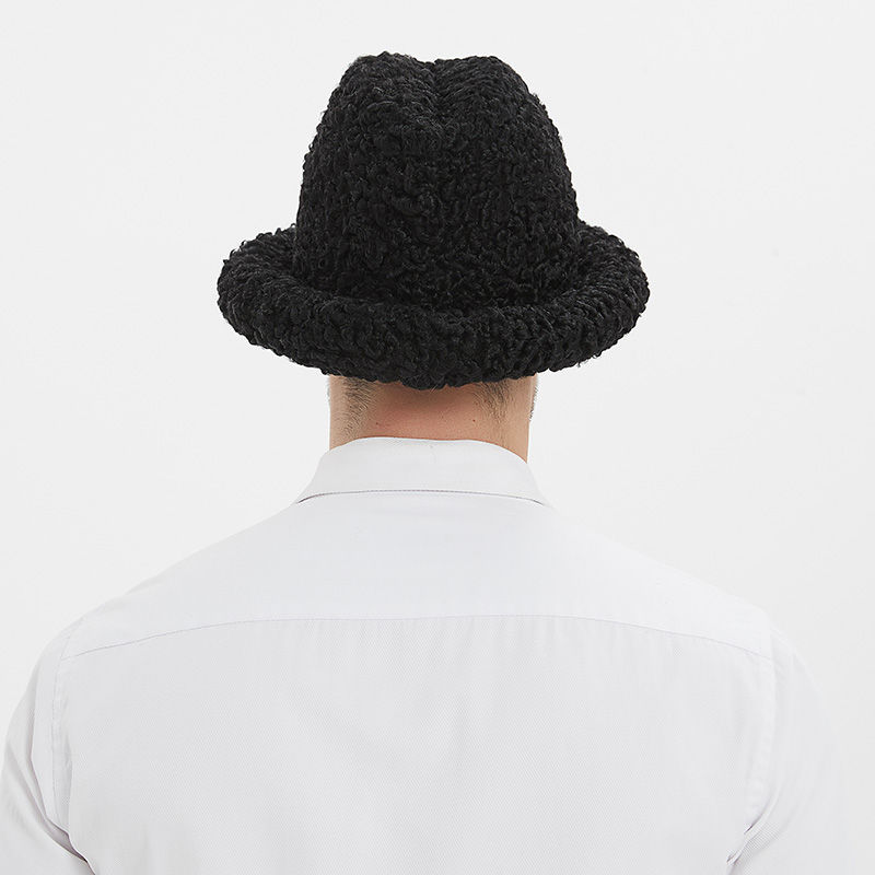 Thumbnail: Astrakhan Lambskin Fur Hat for Men