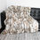 Thumbnail: Patchwork Rabbit Fur Blanket / Throw in Natural Tan