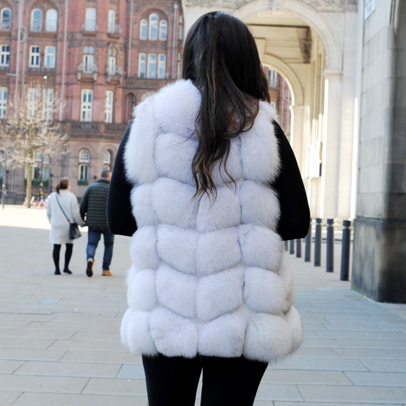 Thumbnail: Fox Fur  Gilet in White