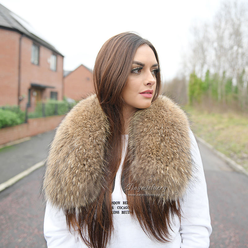 Thumbnail: Large Raccoon Fur Collar