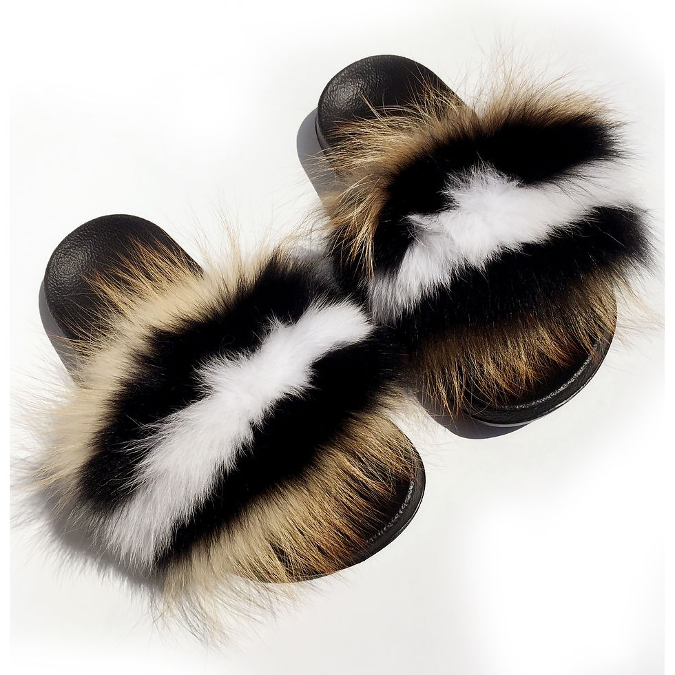 Thumbnail: Fox Fur Furry Slipper