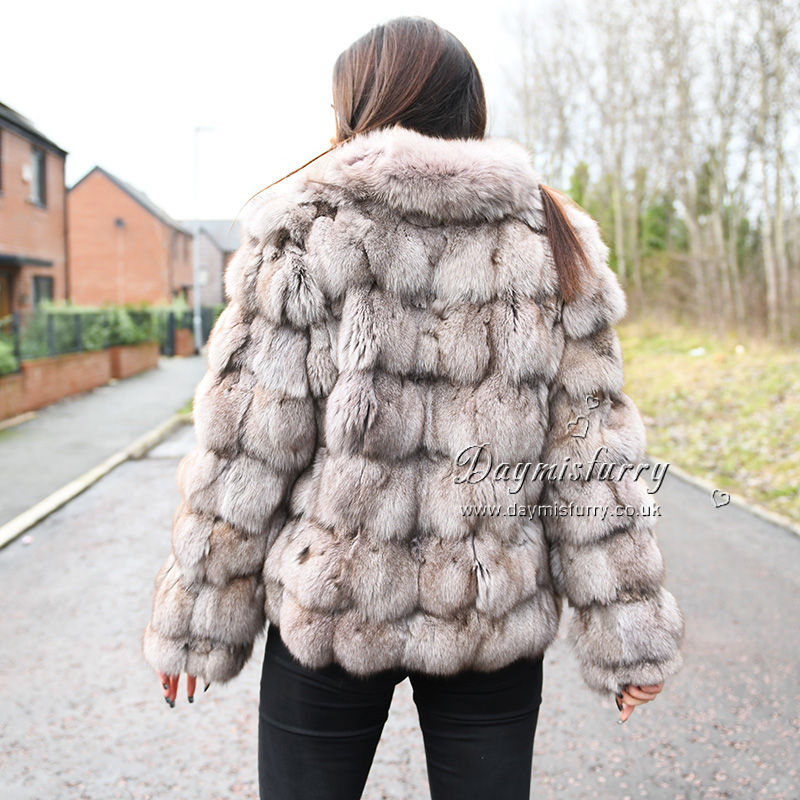 Thumbnail: Fox Fur Jacket in Khaki
