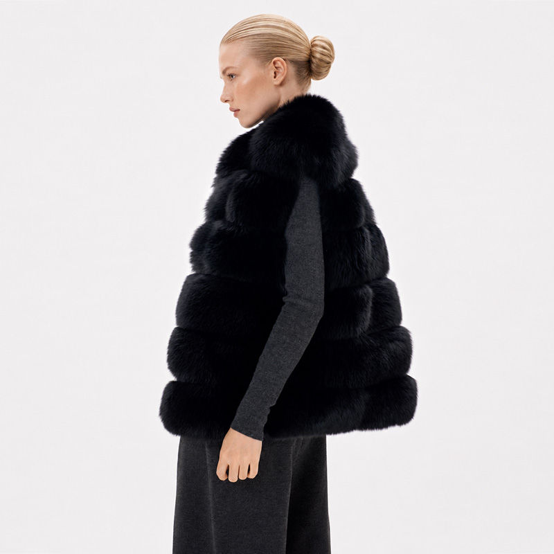 Thumbnail: Black Fox Fur Gilet