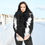 Thumbnail: Black And White Mongolian Lamb Fur Cape