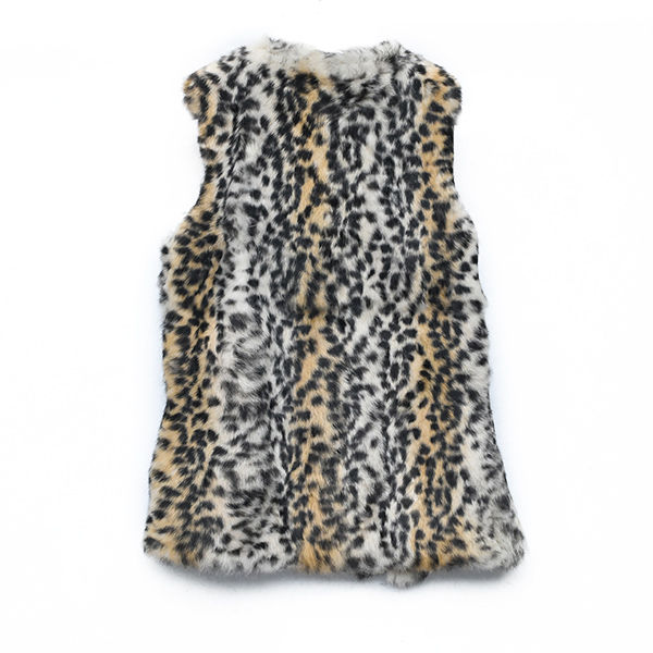 Thumbnail: Rex Rabbit fur Vest With Fox Fur Collar