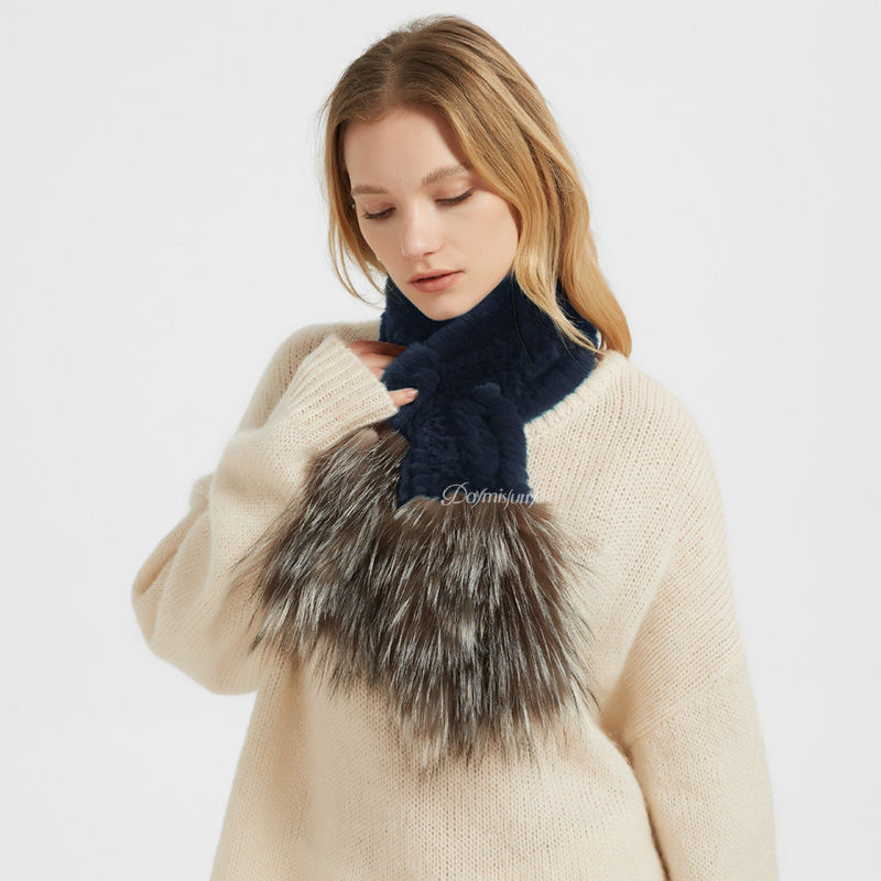 Thumbnail: Fox & Rex Rabbit Fur Scarf