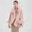 Thumbnail: Cashemere  Wool Fox Fur Wrap Coat in Soft Pink