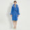 Thumbnail: Cashmere Coat With Fox Fur Collar & Cuffs in Blue