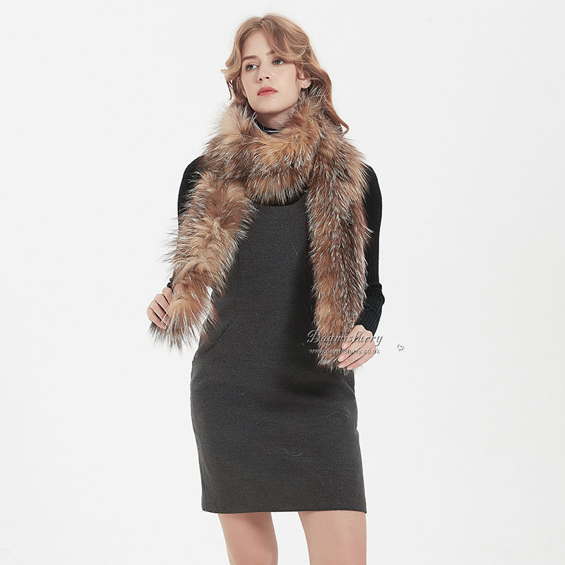 Thumbnail: Knit  Crystal Fox Fur  Scarf