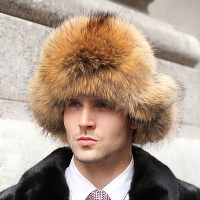 Thumbnail: Unisex Raccoon Fur Hat