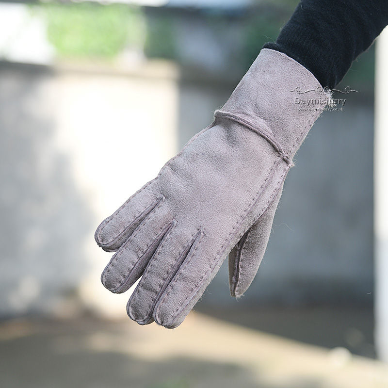 Thumbnail: Premium Hand Sewn Shearling Sheepskin Gloves for Women