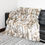 Thumbnail: Patchwork Rabbit Fur Blanket / Throw in Natural Tan