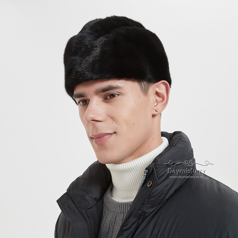 Thumbnail: Men’s Black Mink Fur Hat