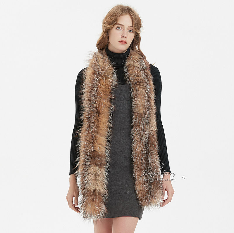 Thumbnail: Knit  Crystal Fox Fur  Scarf