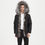 Thumbnail: Men's Rabbit Fur Lined  Waterproof Parka with Real Fur Collar