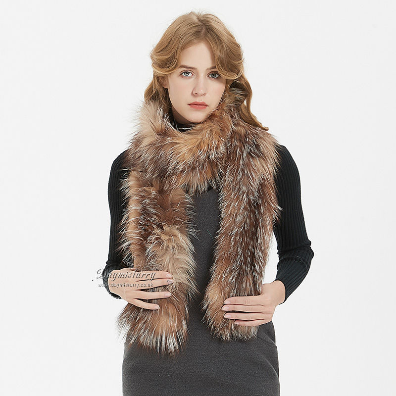 Thumbnail: Knit  Crystal Fox Fur  Scarf