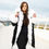 Thumbnail: Rex Rabbit Fur Parka with Fox Fur Cuffs and Hood in White