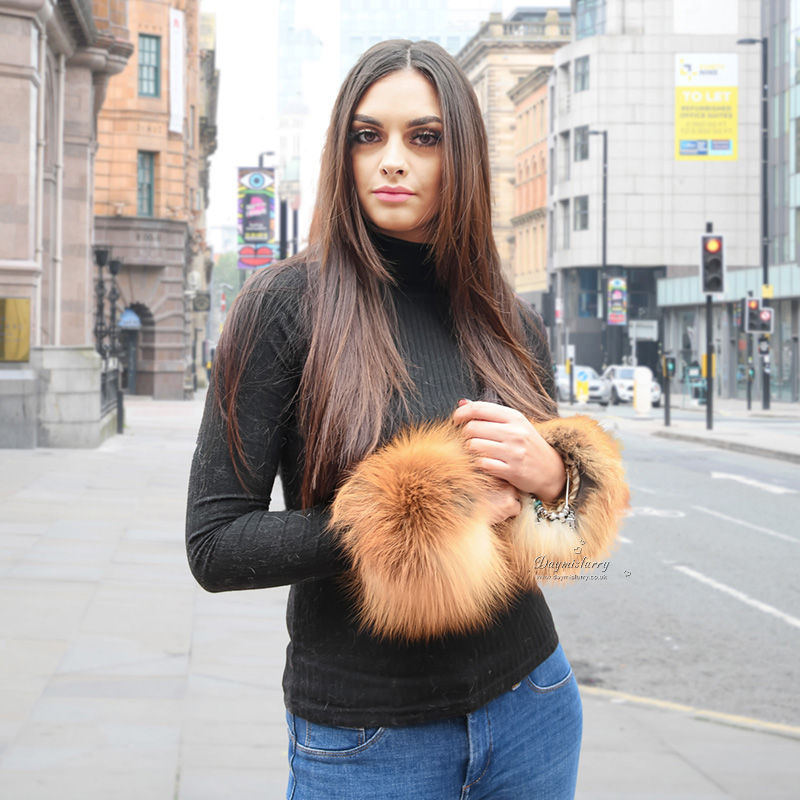 Thumbnail: Red Fox Fur Slap on Cuffs