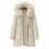 Thumbnail: Rabbit Fur Lined Parka Coat with Fox Fur Collar