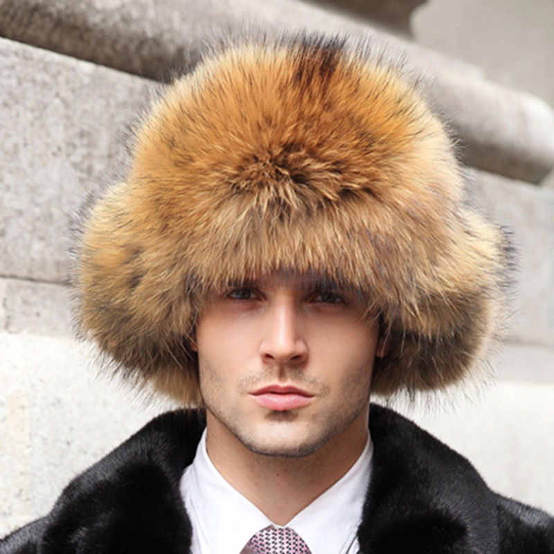 Thumbnail: Unisex Raccoon Fur Hat