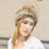 Thumbnail: Rabbit Fur Beanie Hat With Raccoon Fur Pom