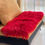 Thumbnail: Mongolian Sheepskin Wool Rug / Blanket - Red