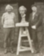 Einstein with sculptor Jacob Epstein