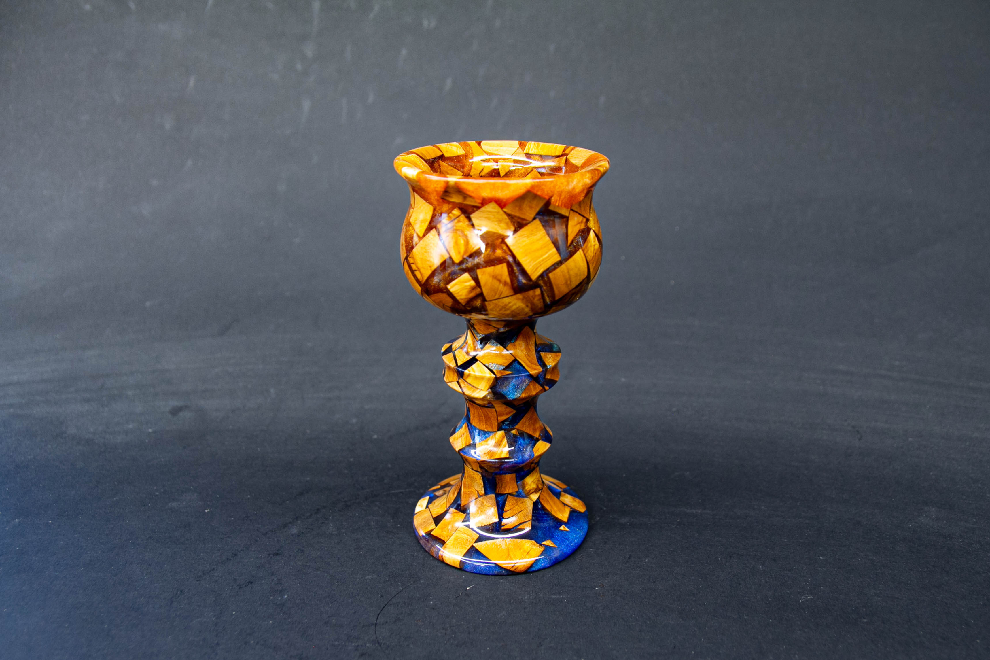 Colour Shifting Hybrid Burl Goblet