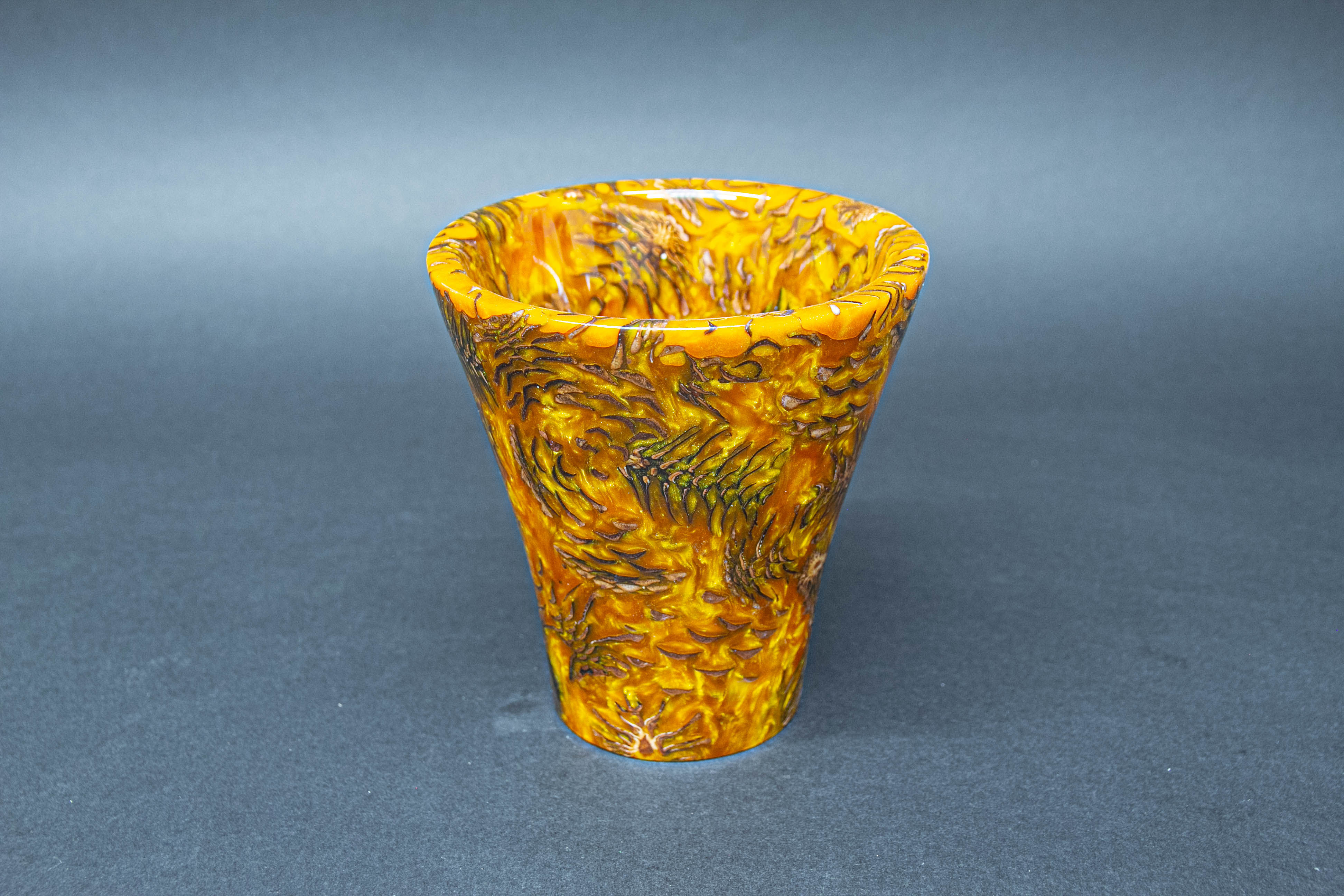 Gold Hybrid Pine Cone Vase