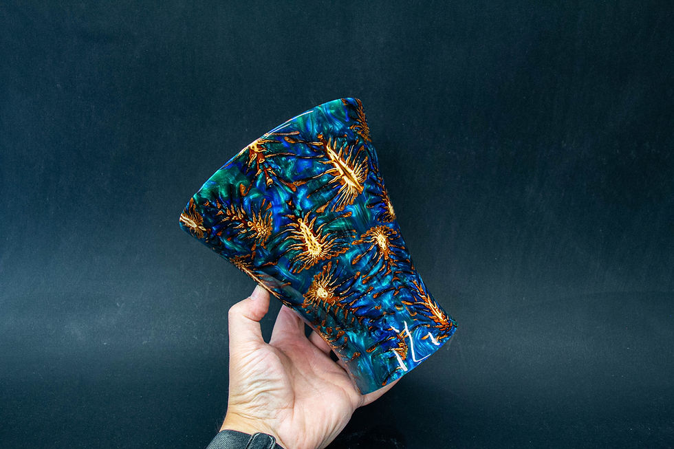 Thumbnail: Blue and Green Multi Coloured Hybrid  Pine Cone Vase