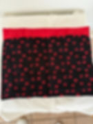 Blabk and red Japanese design