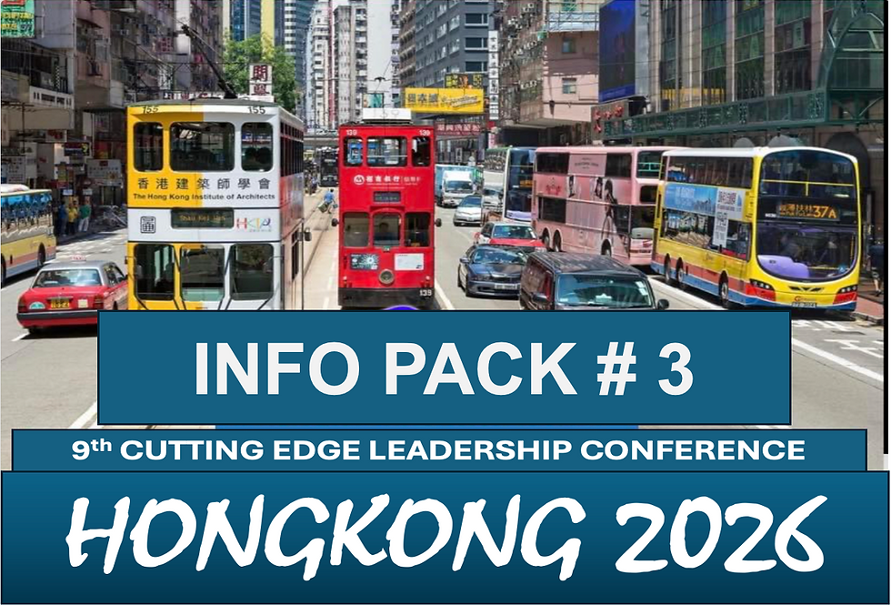 9th CUTTING EDGE CONF in HONGKONG INFO PACK #3