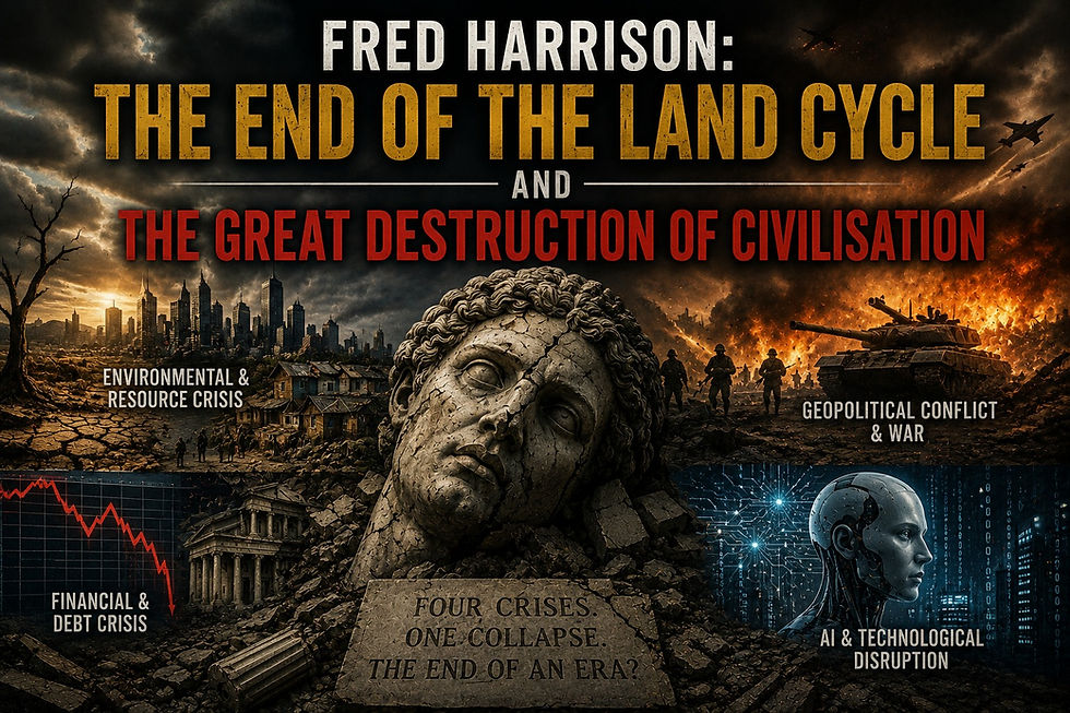 Fred Harrison: The End of the Land Cycle And The Great Destruction of Civilisation 