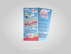 Old West Balloon Fest Rack Card
