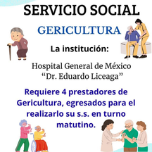 📣 Servicio Social – Gericultura