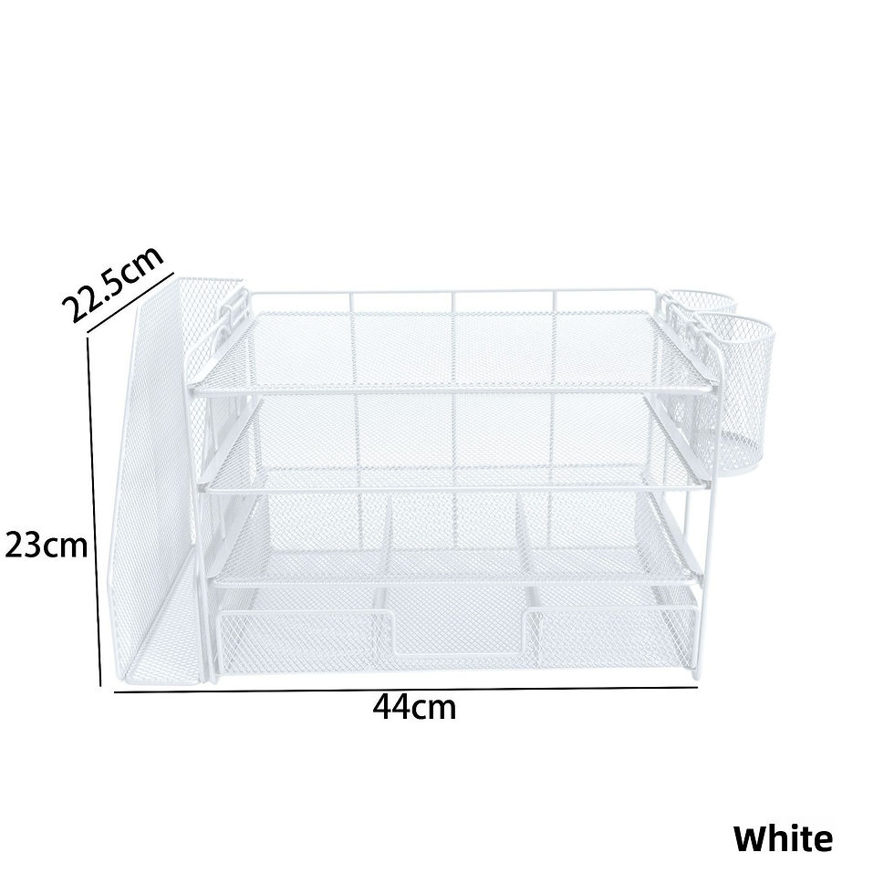 Thumbnail: 4 Layer Metal Desk File Organizer