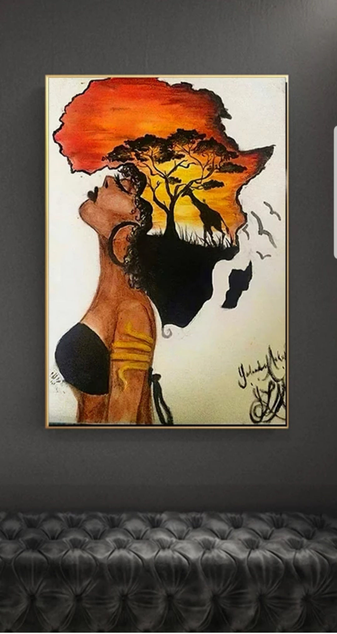 Toile Afrique - Toile prête à accrocher