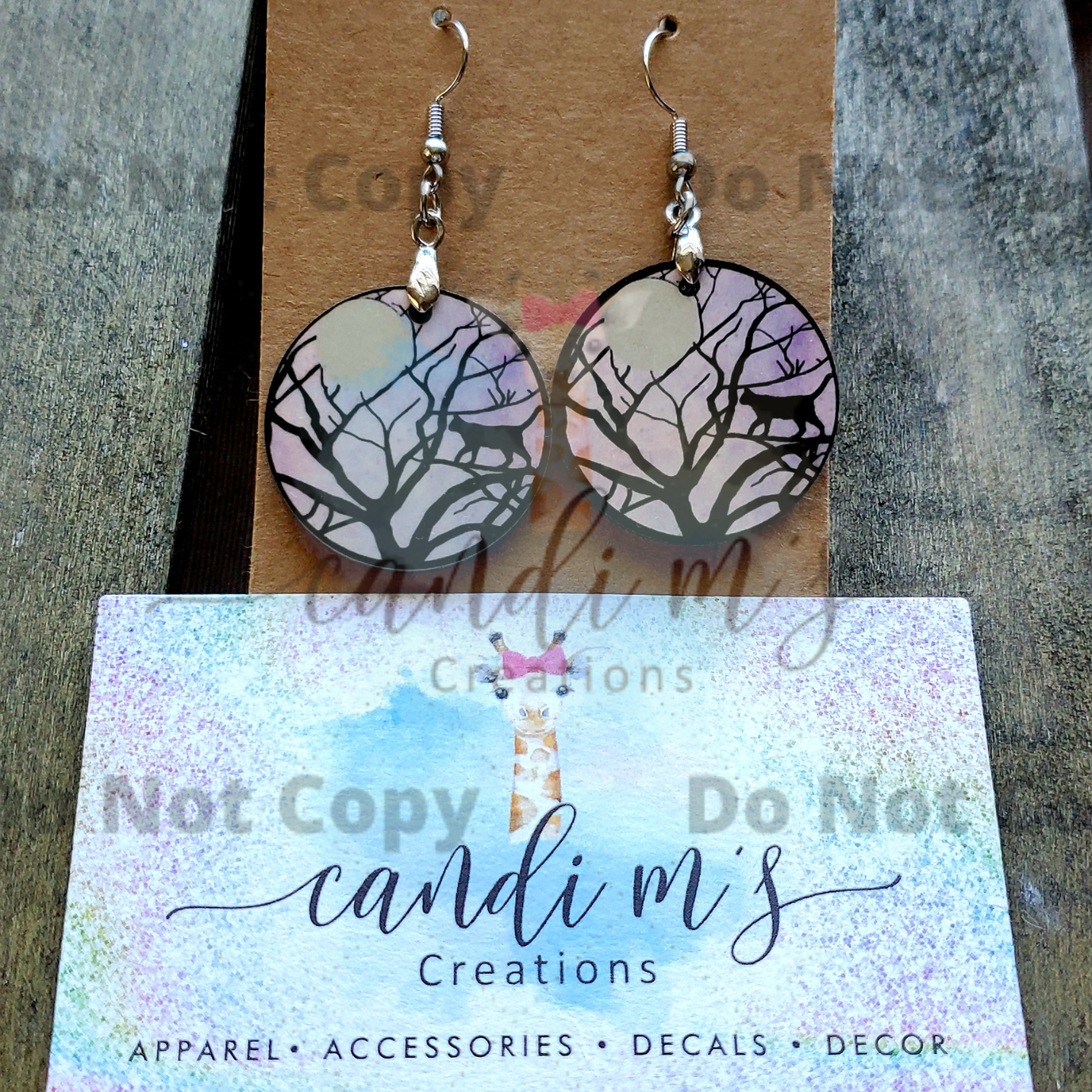 Black Cat Moonlight Earrings