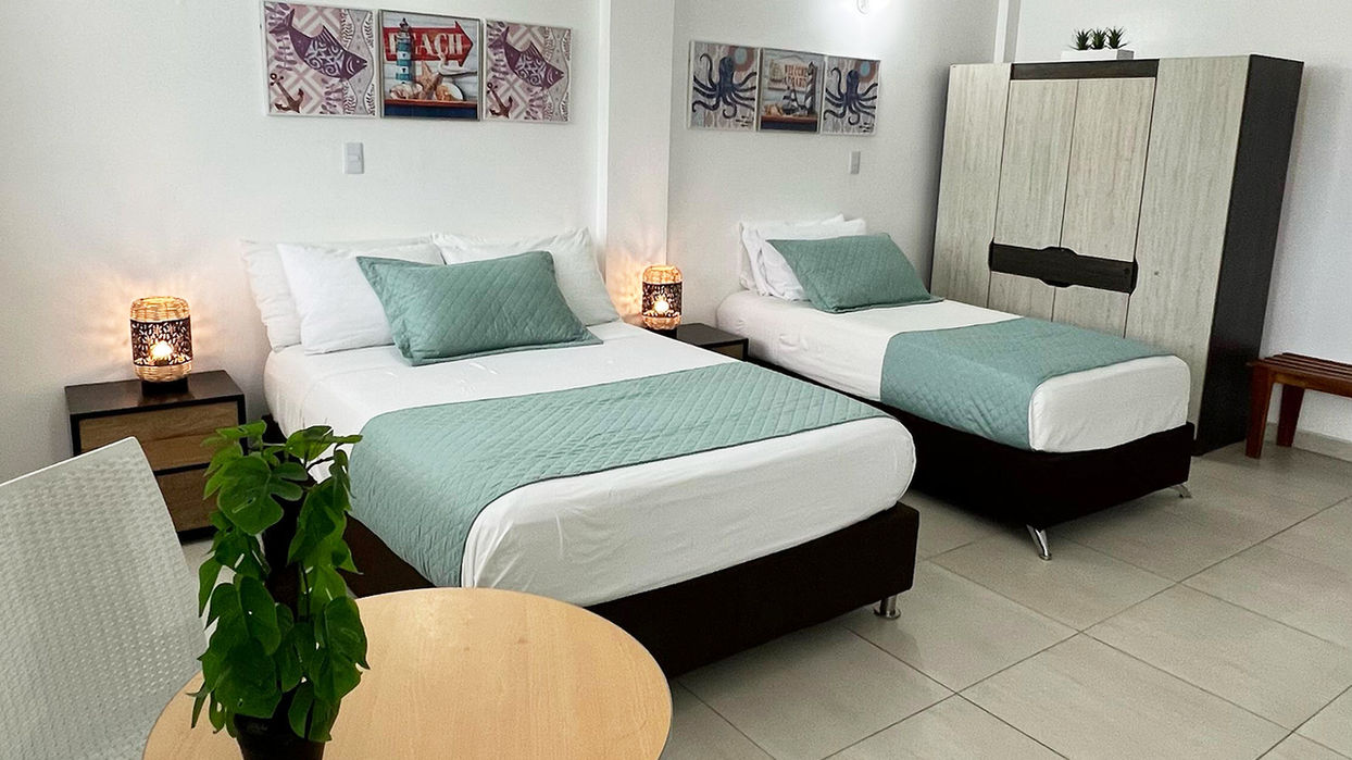 Hotel económico en San Andrés cerca a la playa y el malecón, con piscina.