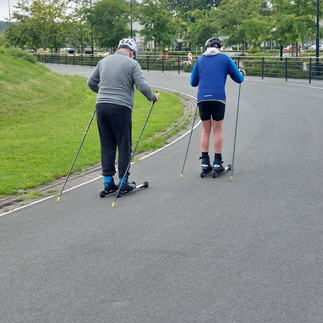 First rollerskiing lesson