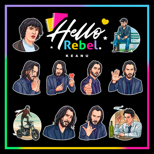Stickers Keanu Reeves | hellorebel