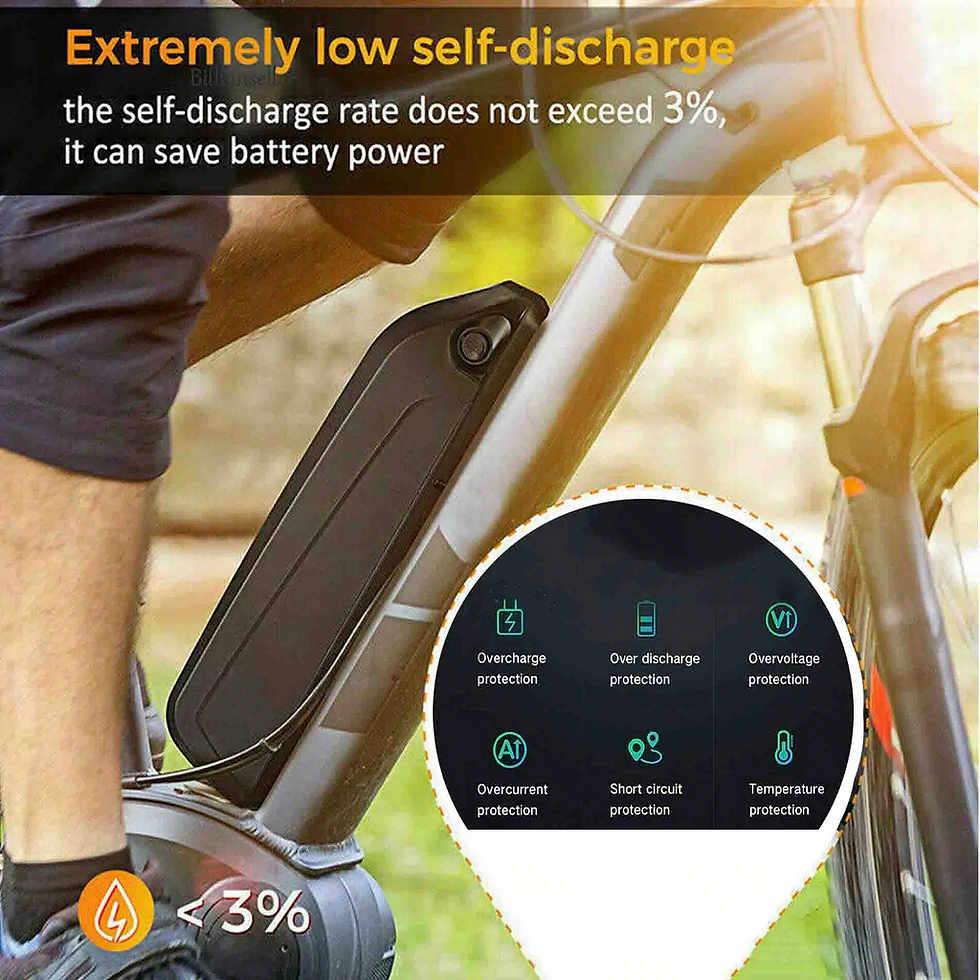 Thumbnail: 48V Lithium ion Battery 15Ah eBike Downtube with LG Cells for 500W to 2000W Moto