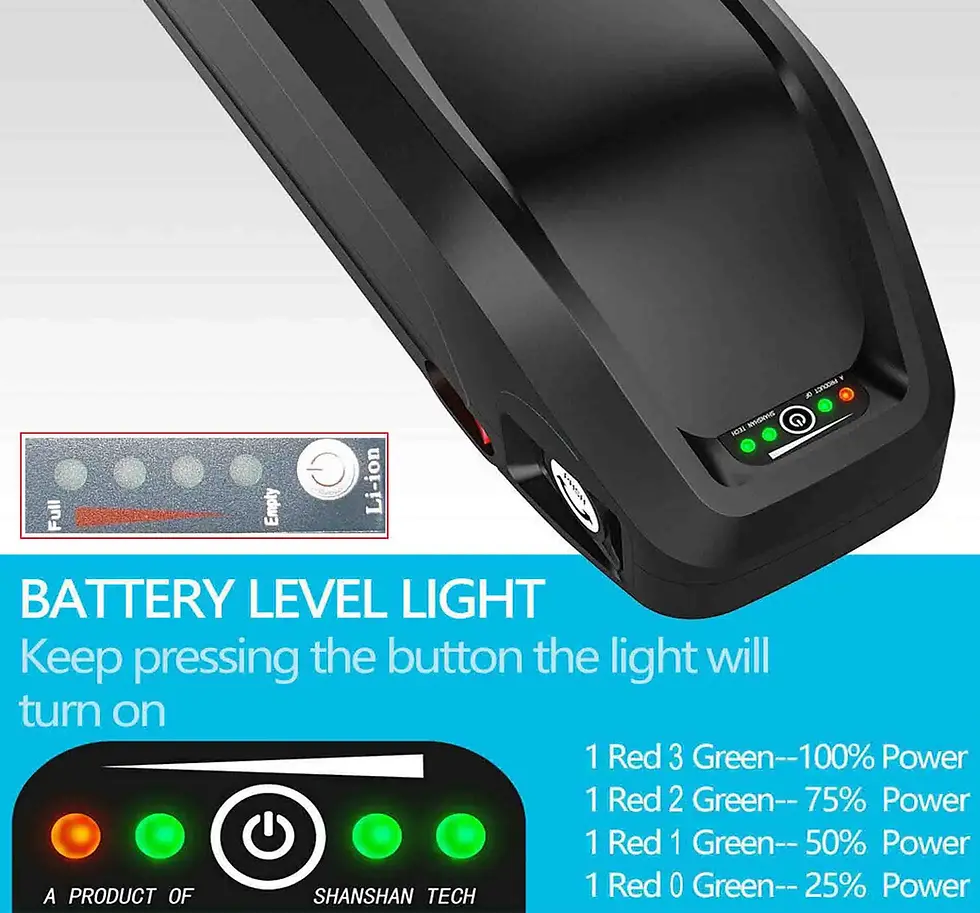 Thumbnail: 48V Lithium ion Battery 15Ah eBike Downtube with LG Cells for 500W to 2000W Moto