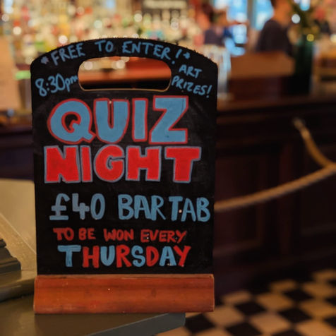 Punch Bowl quiz night Thursday