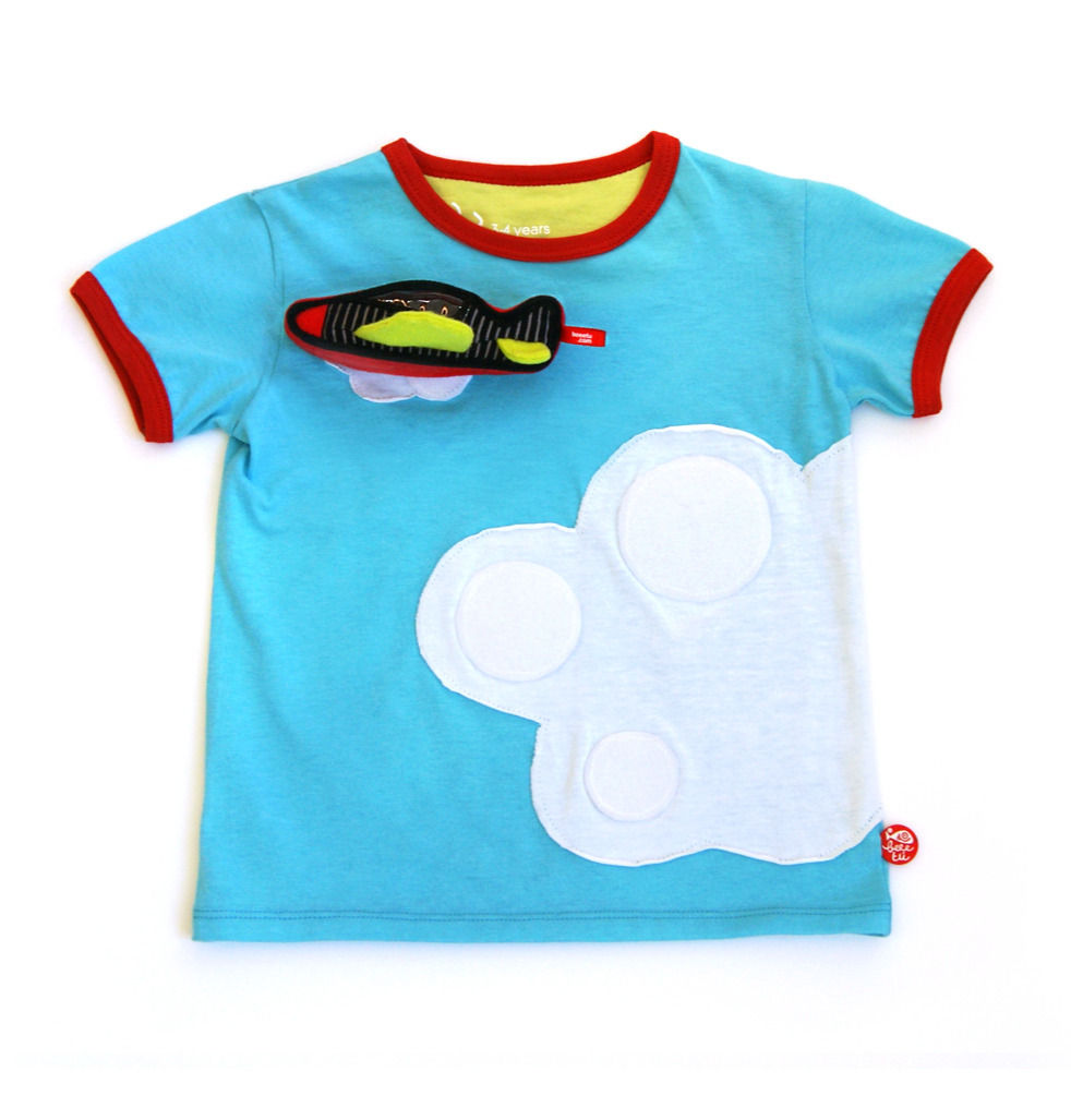 T-shirt Cloud surf met vliegtuig