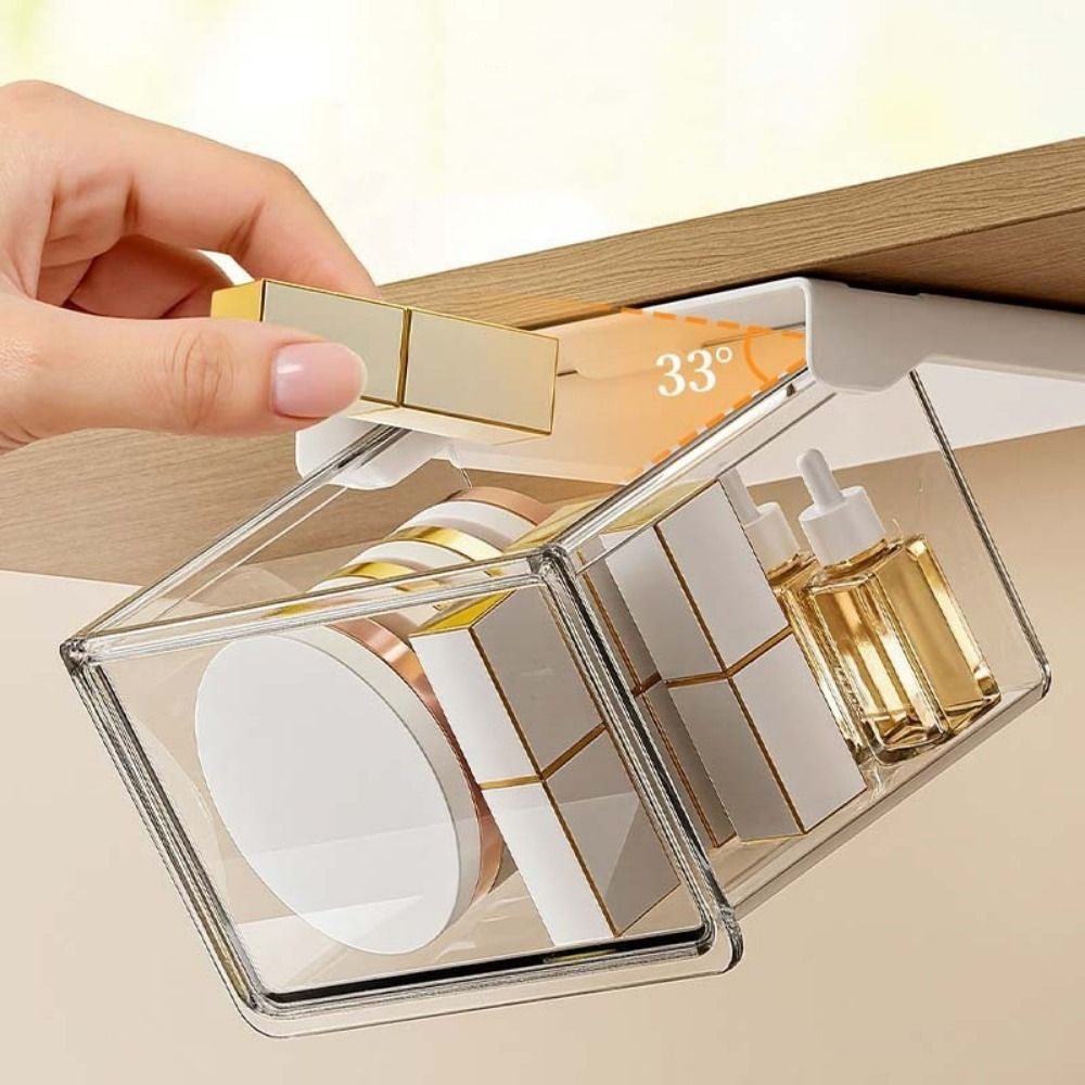 LuxeNest Pull-Out Makeup Organiser styled in a setting